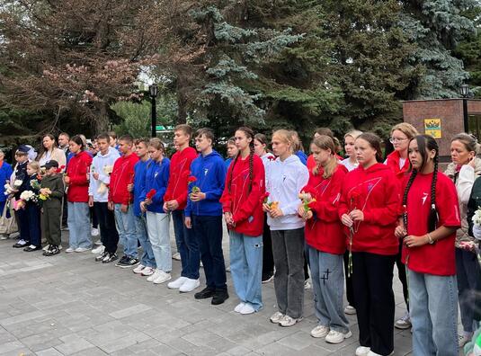 Почтили память погибших детей Донбасса