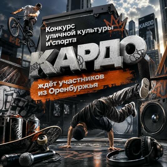 Оренбуржцев приглашают на конкурс уличной культуры «КАРДО»